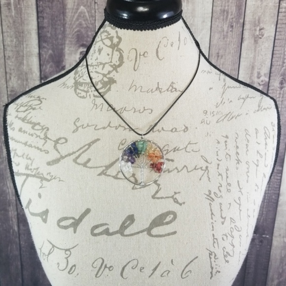 Tree of Life gemstone pendant - Picture 2 of 4